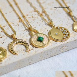 Accessori per collana collana a pendente Accessori inossidabile vari gioielli di consegna olio di pietra naturale fai -da -te pendenti dhmhr
