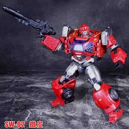 Transformation toys Robots Transformation SW-02 Ironhide KO SS84 Enlarged Alloy Version SW02 OVERSIZE The Movie Series Action Figure Y240523