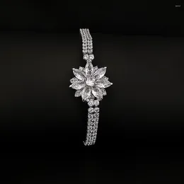 Link Bracelets 2024 Fashion Princess Bracelet Bangle For Women Anniversary Gift Jewelry Wholesale S8240