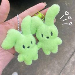 Keychains Pink Green Keyring Lovely Plushy Snotty Pig Keychain For Girls Versatile Bag Charm Accessory Drop