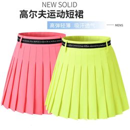 Golf clothing South Korea summer skirt anti-slip sports pleated short skirt half skirt summer quick drying badminton clothes 240517