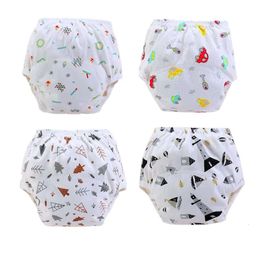 3PCS Baby Diapers Reusable Cloth Nappies Waterproof Newborn Cotton Diaper Cover for Children Training Pants Potty Underwear