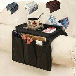 Storage Bags Non-Slip Sofa Armrest Organizer With Cup Holder Tray Chair Arm TV Remote For Recliner Couch Armchair Bedside