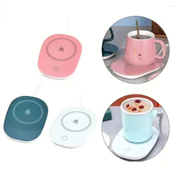 Tea Trays 1pc USB Heater Cup With Gifts Box Warmer Mug Heating 55°C Thermostatic Gravity Sensor 12 16cm Kitchen Appliances