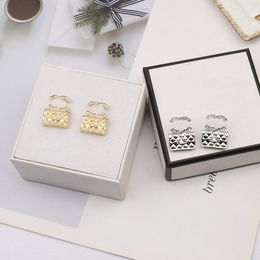 Earrings Designer for Women Letter Stud Luxury Jewellery Classics Brand 18k Gold Plated Crystal Pearl Earrings Wedding Party Jewerlry Accessories