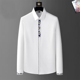 2024 luxury designer men's shirts fashion casual business social and cocktail shirt brand Spring Autumn slimming the most fashionable clothing M-5XL