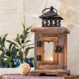 Candle Holders Rack Ornamental Wooden Candlestick Wood Elegant High Quality Hollow Hanging Tea Light Holder