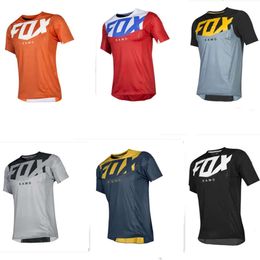 Men's T-shirts Fox Xamo Mens Enduro Short Cycling Clothes Camiseta Mtb Shirt Team Downhill T-shirt Dh Cross-country Motorcycle M9d2