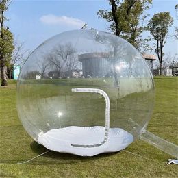 6m dia (20ft) Inflatable Snow Globe Transparent Bubble Tent with Blower Bubble Igloo Tent for Festival Christmas Decoration Advertising Event Exhibition