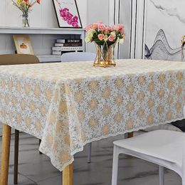 Table Cloth PVC Printed Square Tablecloth Waterproof Oil Resistant Washable Home Minimalist Dining Coffee Cover