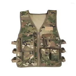 Hunting Jackets Children Outdoor Summer Camp Training Games Armor Plate Protective Gear Vest Tops Kids Camouflage Molle Tactical Mini