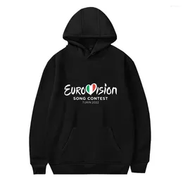 Men's Hoodies Unisex Long Sleeve Sweater For Men And Women Europe Hoodie Sweatshirt Couple Clothes Eurovision Song Contest
