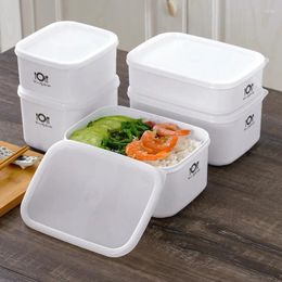 Dinnerware Plastic Lunch Bento Box Storage Container With Lid Refrigerator Fruit Fresh-keeping Seal Bowl Picnic Camping Tableware Case