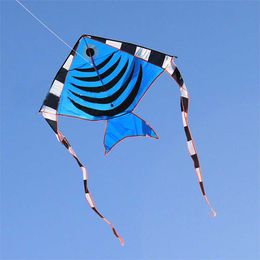 Kite Accessories 10pcs fish kite factory wholesale outdoor flying toy kites for adults kids kite line nylon kite reel new toys