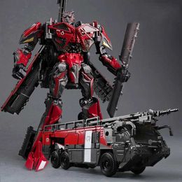 Transformation toys Robots IN STOCK NEW BAIWEI 18CM Transformation Toys TW-1024 KO SS Movie Robot Painted Anime Action Figure Car Model Kids Gift TW-1028B Y240523