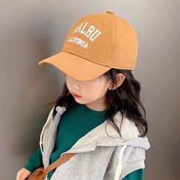 New Children Baseball Embroidered Letter Kids Girls Boys Cotton Sun Hat Korean Casual Adjustable Snapback Cap