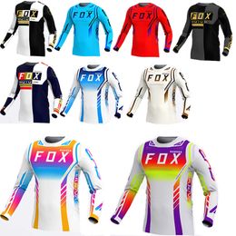 Men's T-shirts 2024 Mens Downhill Jerseys Mountain Bike Mtb Shirts Offroad Dh Motorcycle Jersey Motocross Sportwear Clothing Rangerfox 7xwx