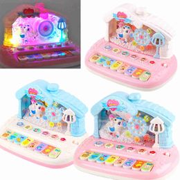 Keyboards Piano Baby Music Sound Toys Simulated instrument with Sound Light snowflake learning toys electronic piano toys gifts for boys and girls aged 1 2 and 3 WX5.21