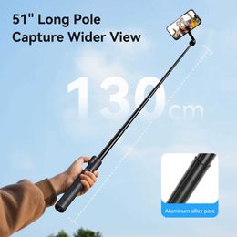 Selfie Monopods TELESIN 13M magnetic selfie stick tripod with Bluetooth remote control suitable for iPhone 15 14 12 11 Samsung smartphones S2