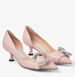 Famous Brand Designer Women Dress Shoe Melva Dorsay Sandals Shoes Pointed Toe Low Heels Footwear Sandalias Low Heels White Black Pink Slingback Lady Walking Box