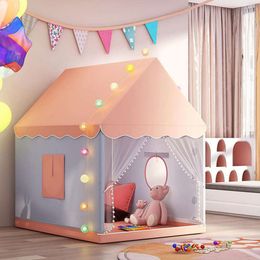 Portable Children 1.3M Large Wigwam Folding Tent Tipi Baby Play House Girls Pink Princess Castle Child Room Decor