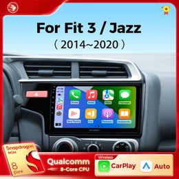 Car dvd Radio For Honda Fit 3 Jazz 2014-2020 LHD RHD Wireless Carplay Android Auto Multimedia Player Stereo 2Din 4G Wifi DSP