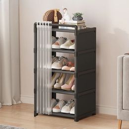 Multilayer Dustproof Shoe Rack Space Saving Narrow House Furniture MultiLayer Shelf Organizer Cabinet 240522