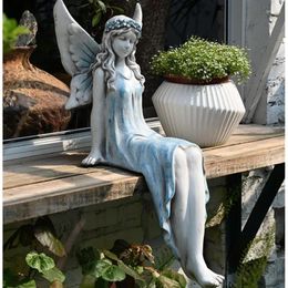 Garden Decorations Beautiful Angel Character Sculpture Homestay Balcony Flower Fairy Pool Scenery Names Exquisite Practical Indoor Gardening