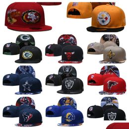 Snapbacks Wholesale Fitted Hats Embroidery Football Baskball Visors Cotton Letter Mesh Flex Beanies Flat Hat Hip Hop Sport Outdoors Sn Otzoq