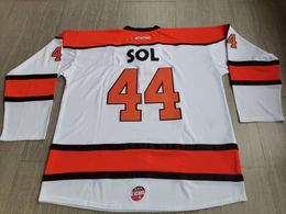 Hockey jerseys Physical photos Fort Wayne Komets Cody Sol Men Youth Women High School Size S-6XL or any name and number jersey