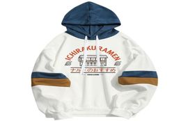 Anime Ichiraku Ramen Japanese Men Women Hoodies Hooded Sweatshirt Hoody Streetwear Patchwork Sudaderas Dropship Clothes228g4342055