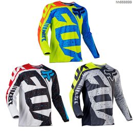 Men's T-shirts Outdoor T-shirts New Product Speed Down Mountain Bike Riding Suit Top for Mens Long Sleeved Summer Off-road Motorcycle Clothing Quick Drying 61e0
