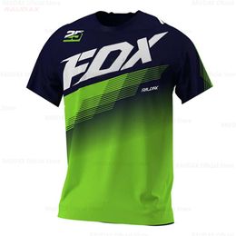 Men's T-shirts Motocross 2024 Multicolor Cool Cycling Jersey Off Road Dirt Bike Riding Mtb Dh Mens Racing Short Sleeve Shirt Dhbx