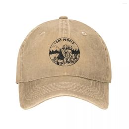 Ball Caps Vintage Denim I Hate People Eat Bear Baseball Women Summer Snapback Cowboy Hats Bone Camping Hiking Casquette