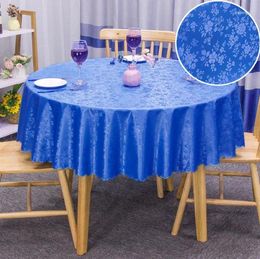 Table Cloth Large Round Solid Colour Cotton And Linen