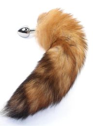 Newest fox's tail Anal butt plug sexy Vibration with tail BDSM Game bondage Ass Slapper Vibration sex toys dogplay kinky PQ8681454227