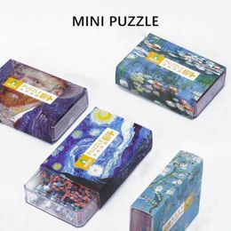 Puzzles 150pcs Tube Mini Cardboard Jigsaw Puzzles Matchbox Game Toys for Children Adults Learning Educational Assemble Toy Games Jigsaw Y240524