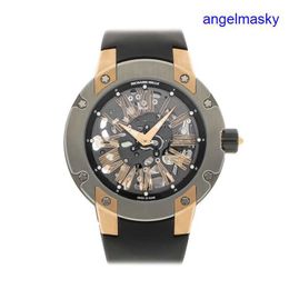 Popular RM Wrist Watch RM033 Extra Flat Automatic Titanium Mens Watch RM033 RM33-02 RM3302 Mechanical Tourbillon Movement Chronograph Timepiece