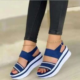 Sport Flats Women Rome Wedges Sandals Platform Shoes Summer 2024 Slippers Casual Slides Walking Female Zapatos 9a7
