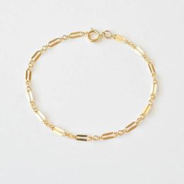 14K Gold Filled Chain Bracelet Handmade Jewellery Boho Charms Bracelets Vintage Anklets for Women Bridesmaid Gift Women Jewellery 240524