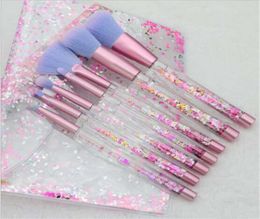 7pc Glitter Crystal Makeup Brush Set Diamond Pro Highlighter Brushes Concealer Make Up Brush Gift DHL 6950993