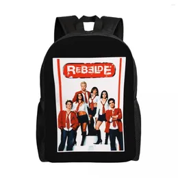 Backpack Rebelde TV Show Travel Women Men School Laptop Bookbag RBD Mexican Latin College Student Daypack Bags