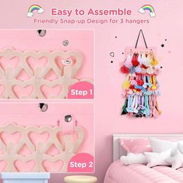 Storage Bags Headband Holder Household Hanging Organiser Wall Hanger With Hooks For Headwear Hair Ties