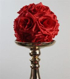 Decorative Flowers SPR Red 15CM 20pcs Pomander Rose Ball Wedding Kissing Flower Party/home Decoration