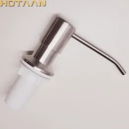 Liquid Soap Dispenser Brushed Nickel Hand Metal Stainless Steel Kitchen Sink Bottle Pump