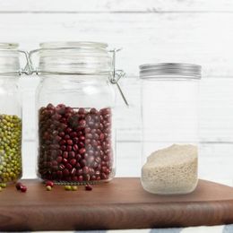 Storage Bottles Fermenter Airtight Canister Glass Sealing Jar With Cover Food Jars Cereals Tea Sealed Wide Mouth