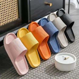 Slippers Women's Ultra Light Anti Slip Thick Soled Silent Soft Bottom Indoor Home Sandals Men Odour Proof Household Flip Flop