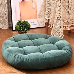 Cushion/Decorative Pillow Large floor seat cushion thick tatami floor seat cushion tufted round square large chair cushion footstool Q240523