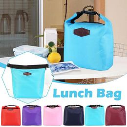 Thermal Insulated Lunch Bag Oxford Handbag Travel Camping Picnic Food Drink Cooler Tote Storage Box Children Breakfast Bento 240523