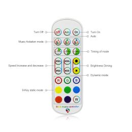 DC12V Bluetooth APP 4 pin RGB controller 1 to 1 or 1 to 2 Smart LED Controller With Remote control For RGB LED strip light